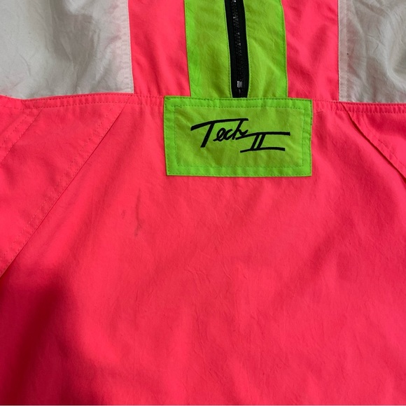 Vintage Windbreaker Jacket Unique Genuine 70s 80s Neon Take II 2 Big Pockets M - Picture 11 of 12